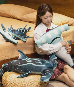 Schattige Hamerhaai Pluche Knuffel - Ocean Animal Speelgoed voor Liefhebbers