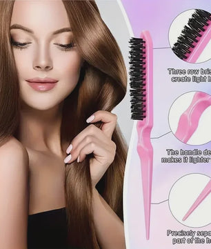 6-delige Haarstyling Set: Borstels, Kammen en Sprayfles voor Professionele Looks