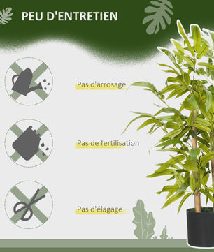Realistische Bamboe Kunstplant 60 cm met Pot - Sfeervolle Decoratie