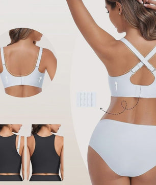 Comfortabele Draadloze BH met Diepe V-hals - Naadloze Push-Up voor Dagelijks Gebruik