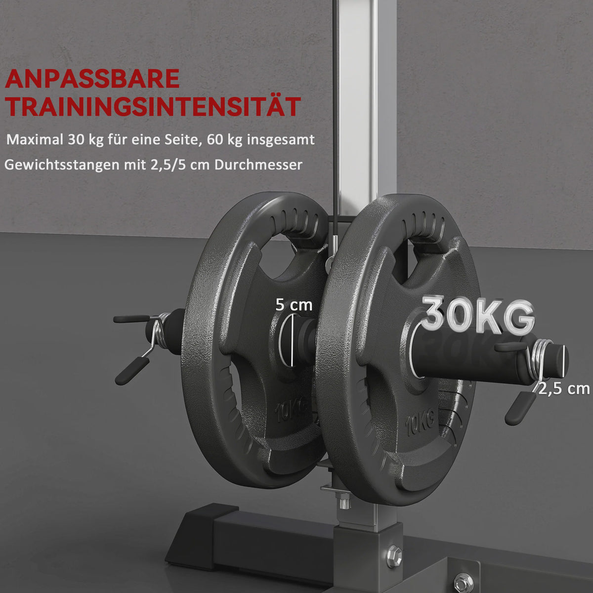 Homcom Krachtstation met Katrol en Verstelbare Zitting - Home Gym Fitness Apparaat