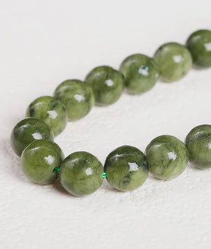 Natuursteen Zuidelijke Jade Kralen - Donker Groen, Rond, 4-10mm - Voor Sieraden Maken