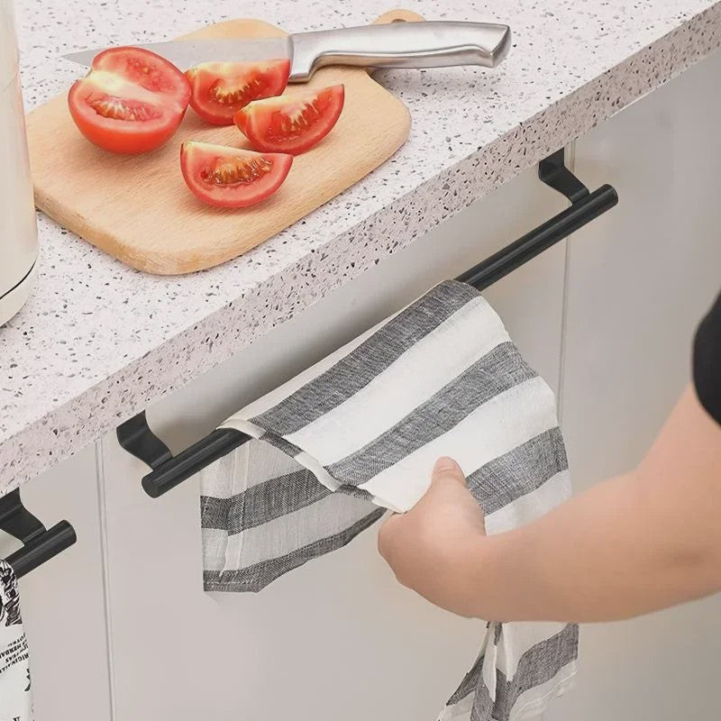 Deurhanddoekhouder - Ophangrek voor Keuken & Badkamer - Zonder Boren