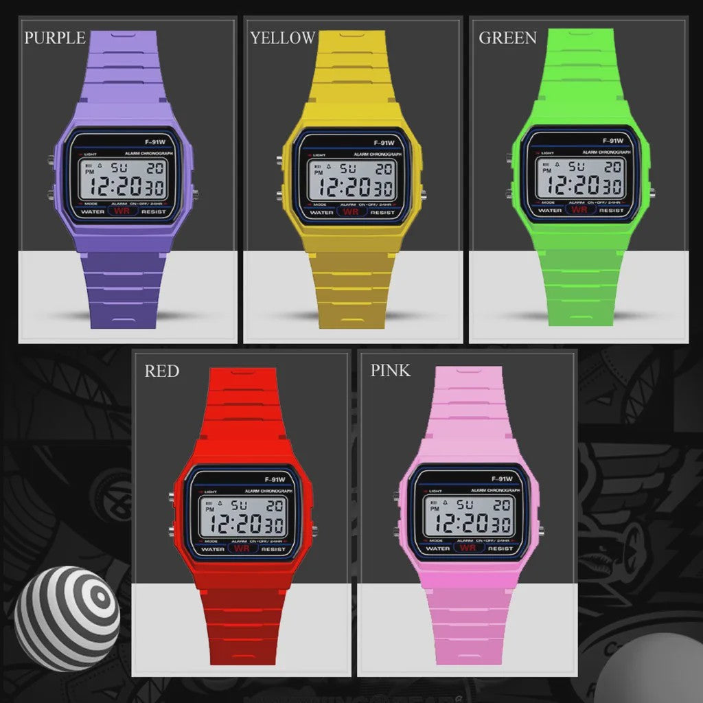 Luxe Digitale Heren & Kinder Horloge - Waterdicht, LED & Alarm