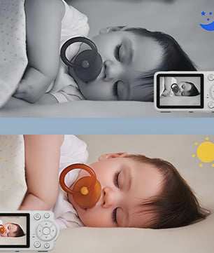 2.8 inch Babyfoon met Camera, Tweeweg Audio, Temperatuur & Vochtigheidssensor, Nachtzicht