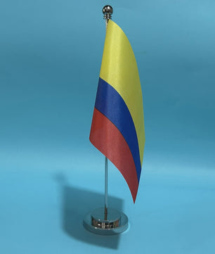 Colombiaanse Vlag voor Bureau - 14x21cm Polyester Decoratie