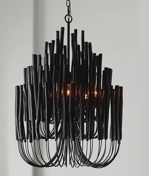 Nordic LogBranch Kroonluchter - Stijlvolle Hanglamp voor Woonkamer, Eetkamer, Bar, Slaapkamer & Villa