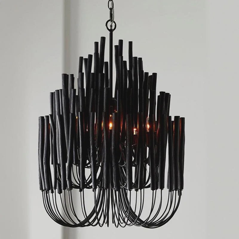 Nordic LogBranch Kroonluchter - Stijlvolle Hanglamp voor Woonkamer, Eetkamer, Bar, Slaapkamer & Villa