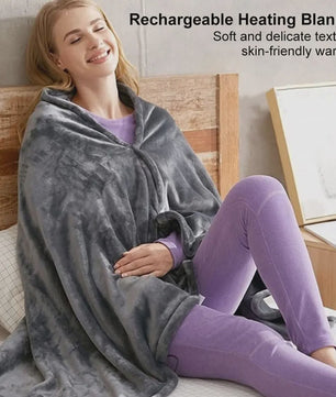 Electric Heating Body Warming Shawl Blanket Outdoor Camping Multifunctional Shawl Heating Blanket USB Charging Washable Leg Cove