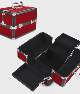 Professionele Make-up Koffer met 4 Schuifladen - Grote Cosmetica Opberger