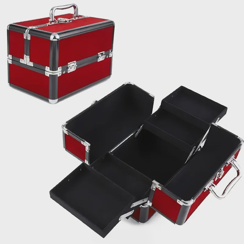 Professionele Make-up Koffer met 4 Schuifladen - Grote Cosmetica Opberger
