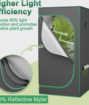Professionele Kweek Telt - Indoor Growroom met Observatievenster & Reflecterende Mylar