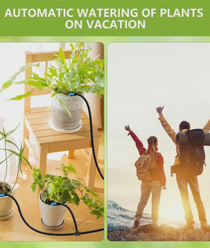 Automatisch Bewateringssysteem voor Planten met Timer, Ingebouwde Batterij & USB Opladen