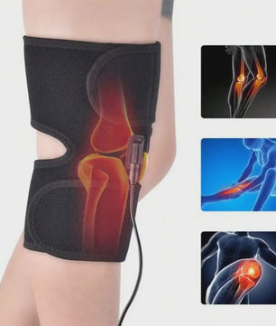 Verwarmde Kniebrace met USB - Verstelbare Warmte voor Pijnverlichting en Comfort