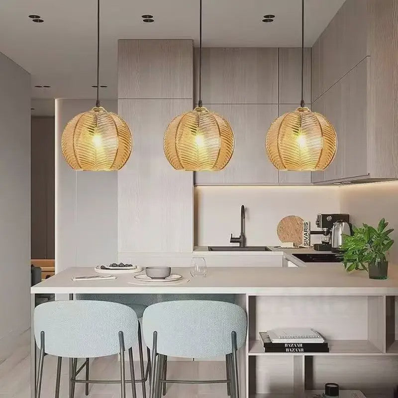 Nordic Vintage Glazen Hanglamp E27 - Verstelbaar - Stijlvol voor Keuken & Eettafel