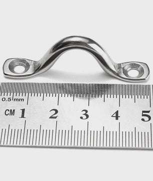 4x RVS Oogbouten / Tie-Down Straps voor Boten en Maritieme Toepassingen