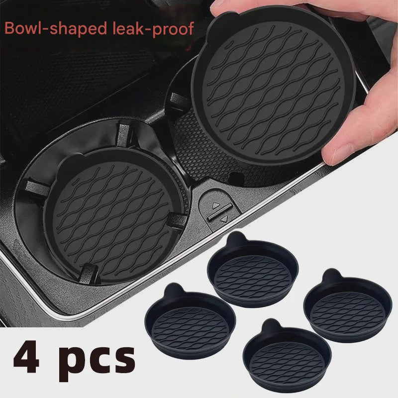 Siliconen Bekerhouder Matje Auto - Anti-slip & Waterdicht met Golfpatroon