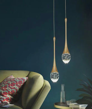 Moderne LED Hanglamp Druppelvorm - Sfeervolle Verlichting voor Slaapkamer & Nachtkastje