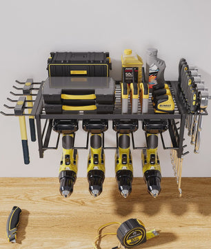 Gereedschapsrek Wandmontage - 2/4 Lagen Organizer voor Elektrisch Gereedschap