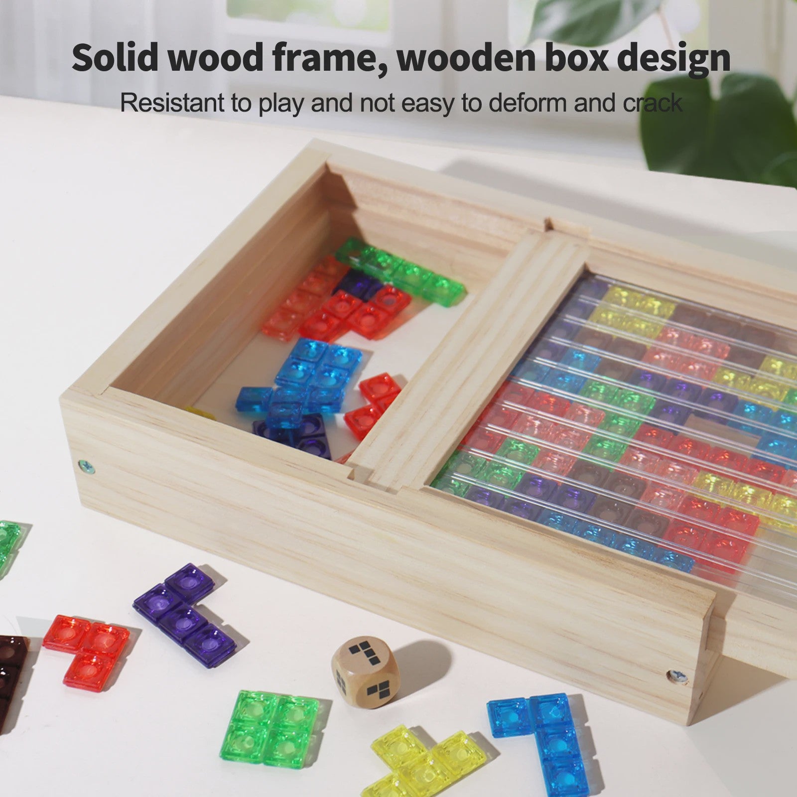3D Transparant Tetris Puzzel - Logisch Denkspel voor Kinderen en Volwassenen