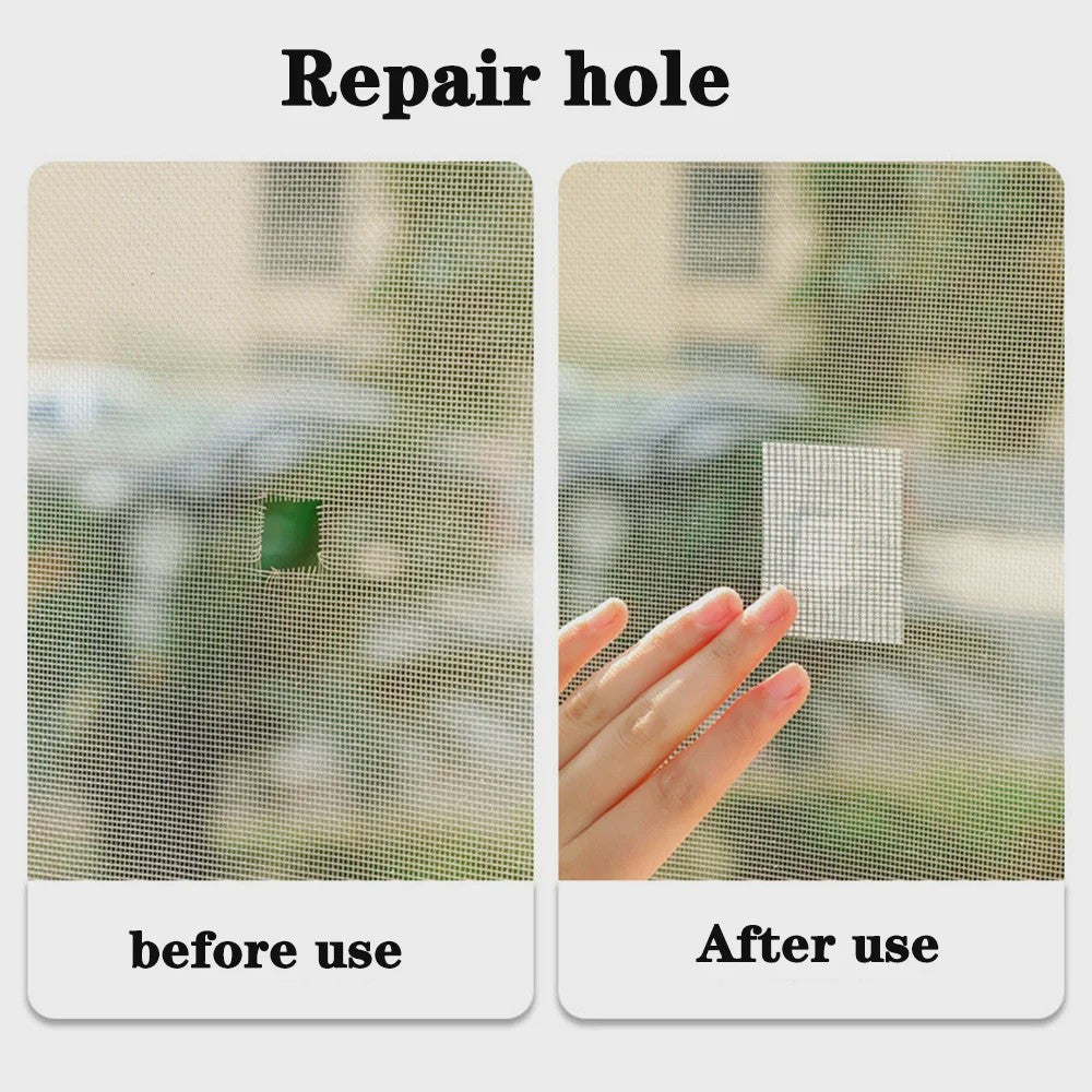 Raamhor Reparatie Tape - Zelfklevend, Waterdicht & Anti-Mug - Snel en Eenvoudig Ramen en Horren Herstellen