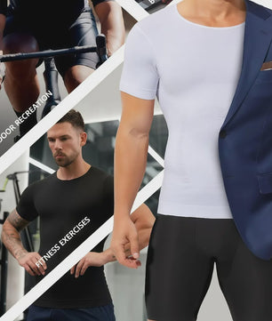 Herenshirt met Compressie en Buikcorrectie - Naadloos Slimming Tanktop voor Fitness en Dagelijks Gebruik