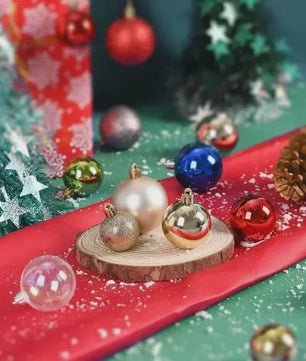 Set van 24 Kerstballen (3/4/6 cm) - Versier je Kerstboom en Feest met Stijl