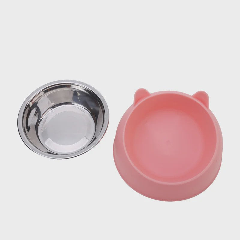 Verhoogde Voerbak RVS voor Katten & Honden - Ergonomisch en Stijlvol
