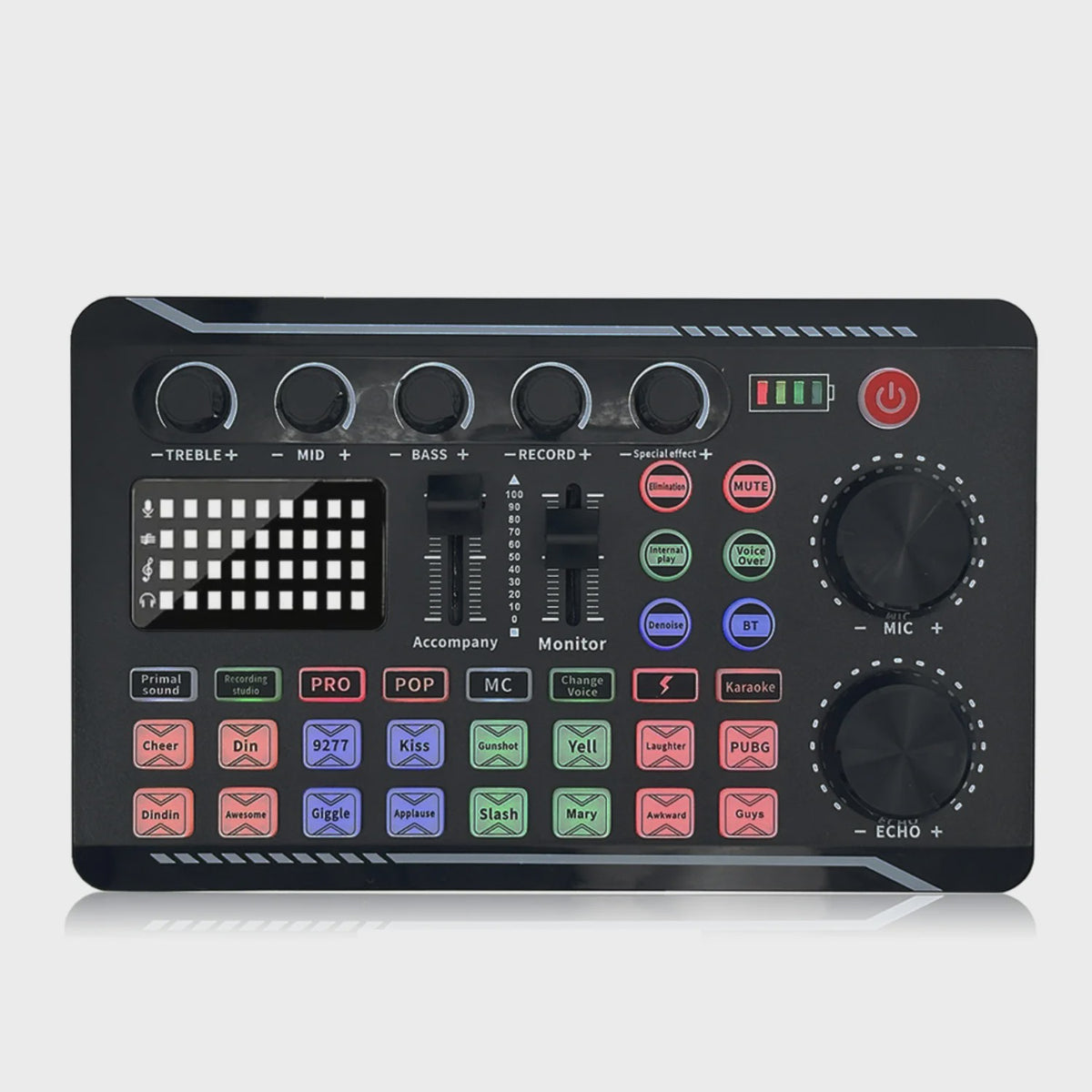 Professionele Podcast Mixer: All-in-One Audio Interface voor Streamen & Opnemen