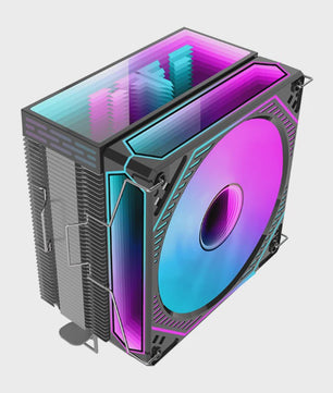 Metalfish FR600 CPU Air Cooler: 6 Heatpipes, ARGB PWM 12cm Fan, 153mm Hoogte