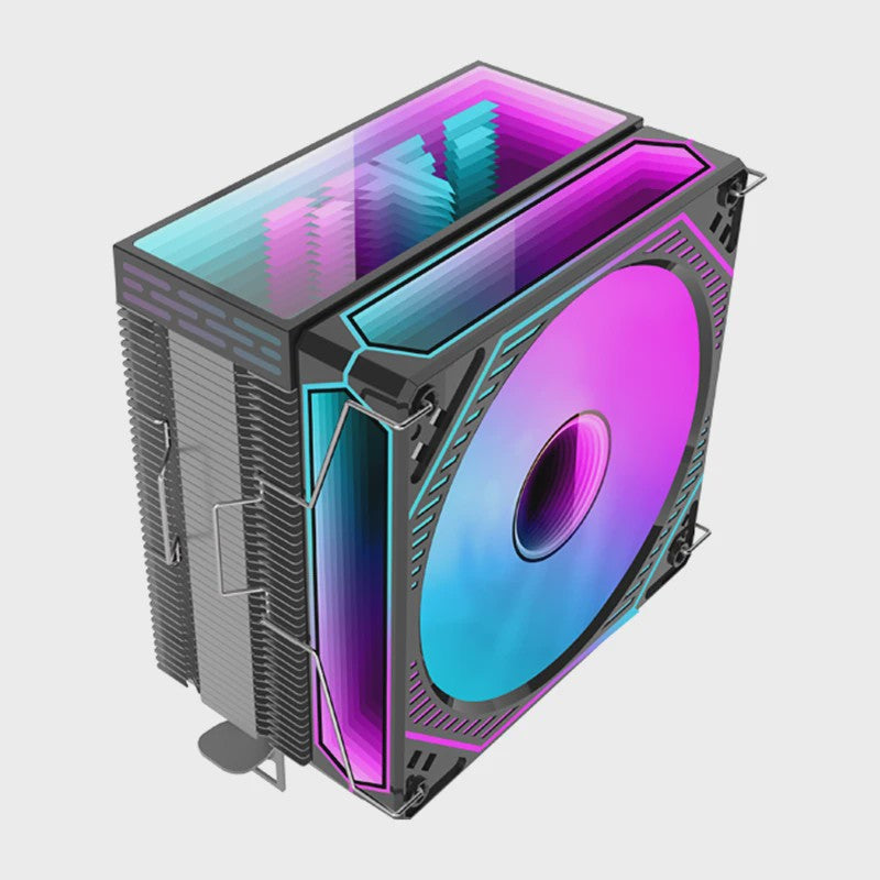Metalfish FR600 CPU Air Cooler: 6 Heatpipes, ARGB PWM 12cm Fan, 153mm Hoogte