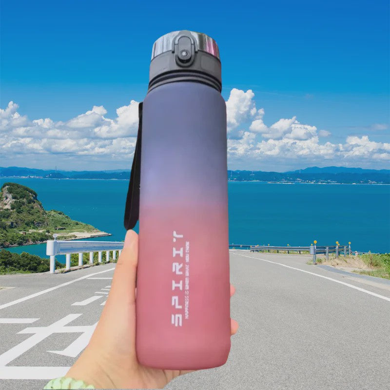 Grote Sport Waterfles (500ML/1000ML) - Lekvrij & Motiverend voor Gym & Outdoor