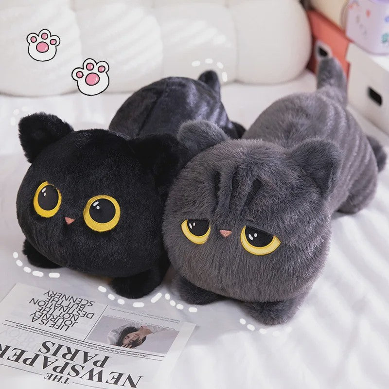 Schattige Pluche Kat Knuffel - Zacht Kussen en Dekentje, Perfect Cadeau