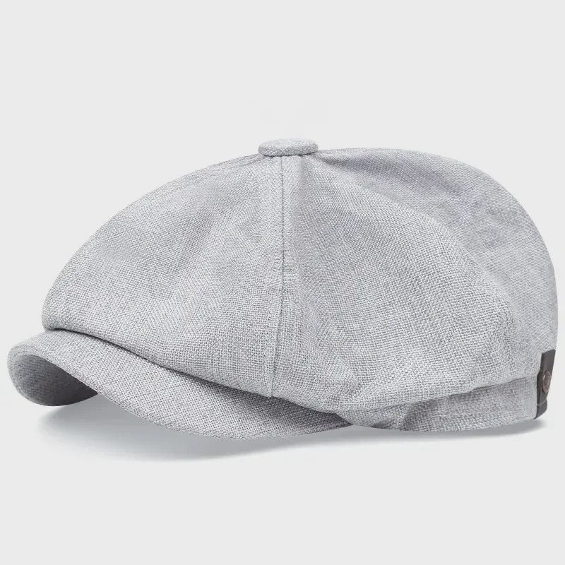 Unisex Retro Pet met Platte Klep - Peaky Blinders Stijl Herfst/Lente