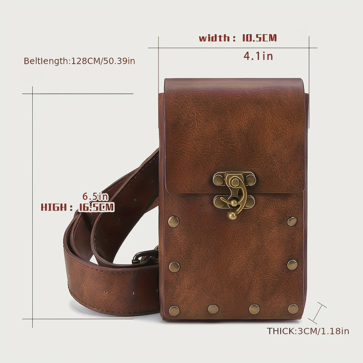 Middeleeuwse Riem Set met Corset, Pouch en Flesjes - Renaissance & Festival Accessoires