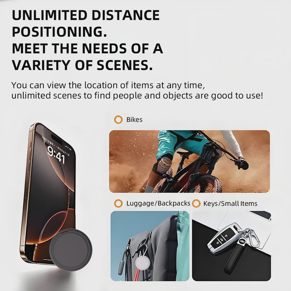 Slimme GPS Tracker Tag - Anti-diefstal & Verlies Locator voor Sleutels, Fietsen, Huisdieren & Meer