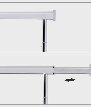 Verrijdbaar Kledingrek op Zwenkwielen - Belastbaar tot 90 kg