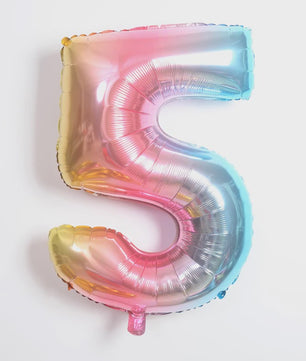 40 Inch Folie Cijfer Ballonnen - Goud, Zilver, Blauw, Zwart, Rood - Feestdecoratie