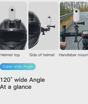 Compacte 4K Actiecamera voor Sport & Outdoor - Helm & Fietsmontage