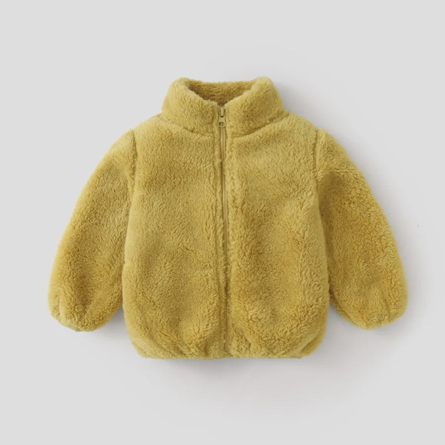 Zachte Pluche Kinderjas - Warm & Stijlvol voor Herfst/Winter