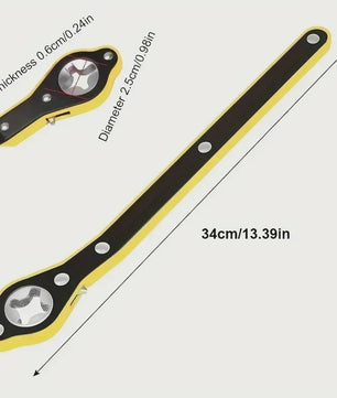 Arbeidsbesparende Ratelsleutel voor Schaarkrik - Efficiënte Bandenwissel & Autoreparatie