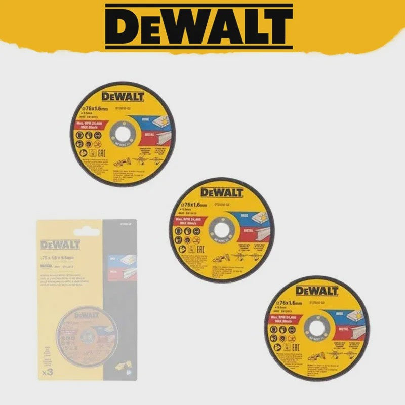 DEWALT 76mm INOX Metaal Zaagschijf - 3 Stuks (DT20592-QZ) - Voor Multimateriaal