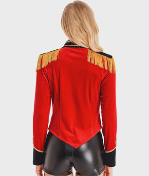 Dames Ringmaster Kostuum Jas - Circus Showman & Leeuwentemmer Cosplay