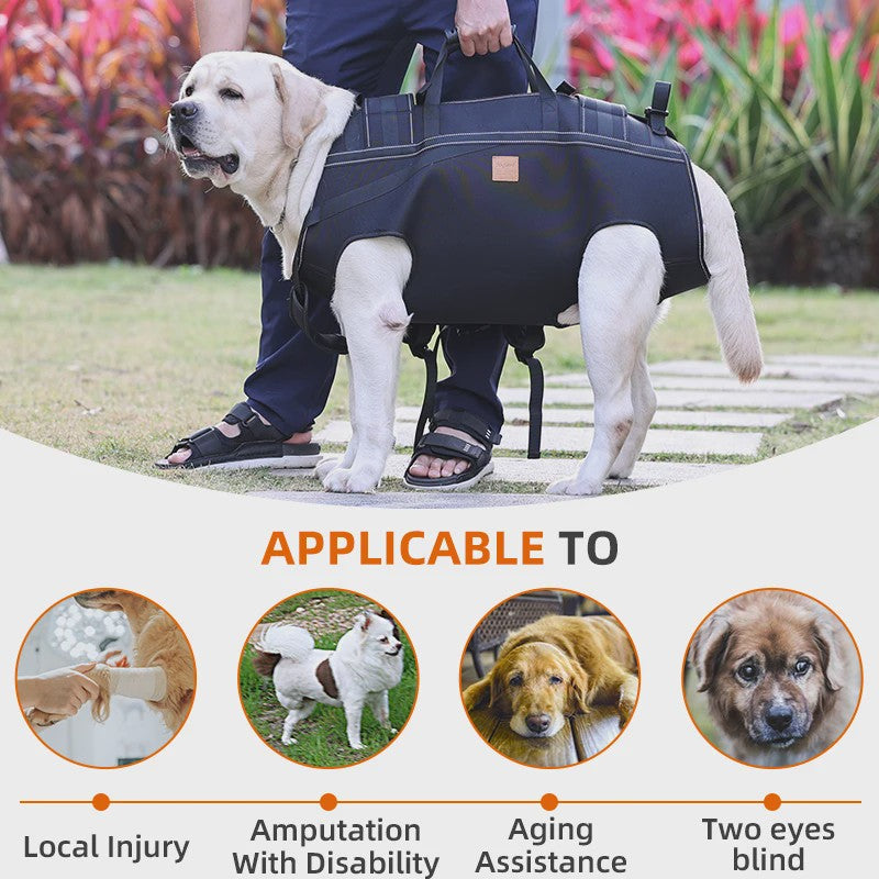 Multifunctionele Hondendrager Rugzak - Comfortabel & Ademend voor Middelgrote tot Grote Honden