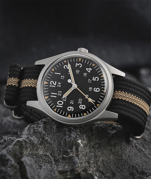Militado ML07 Vintage Herenhorloge - 36mm Quartz met Bubble Crystal & AR Coating