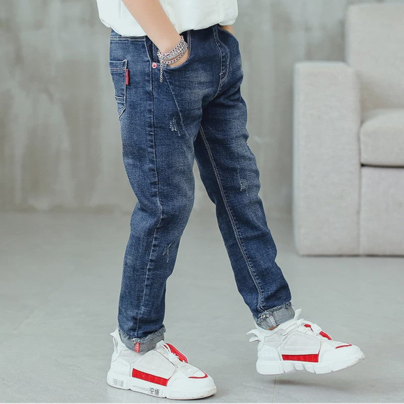 Stoere Slim Fit Jeans voor Jongens | Lente & Herfst | Casual & Trendy | Kindercadeau