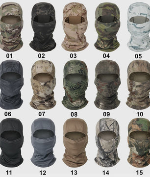 Multicam Camouflage Balaclava - Volledig Gezicht Hoofddeken voor Skiën, Fietsen & Outdoor