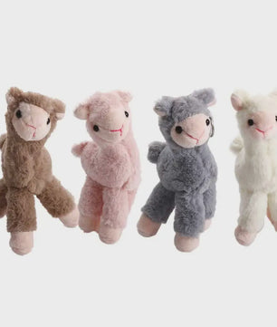 Pluche Alpaca Sleutelhanger - Schattige Knuffel Dierenhanger voor Tassen en Sleutels