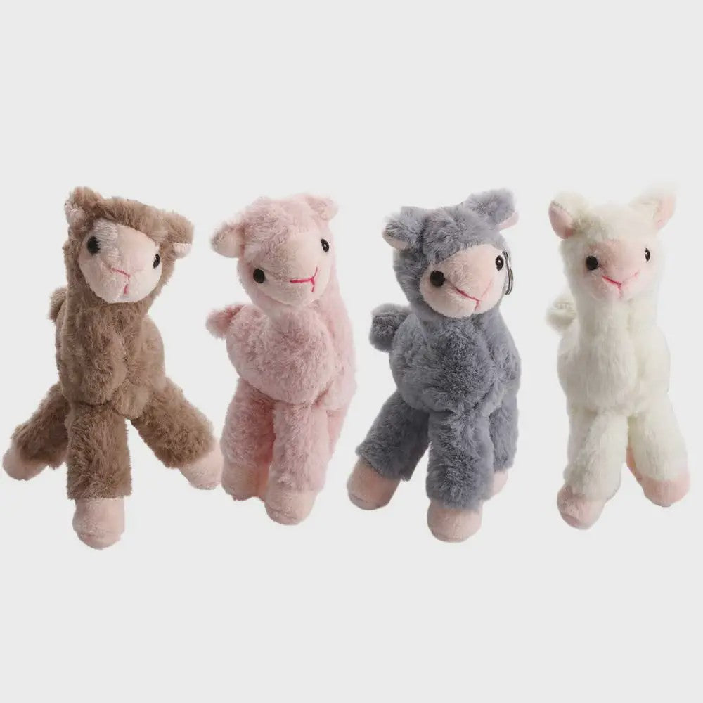 Pluche Alpaca Sleutelhanger - Schattige Knuffel Dierenhanger voor Tassen en Sleutels