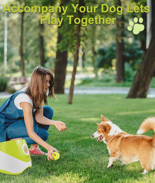 Automatische Tennisbal Werper voor Honden - Interactief Speelgoed met 3 Ballen